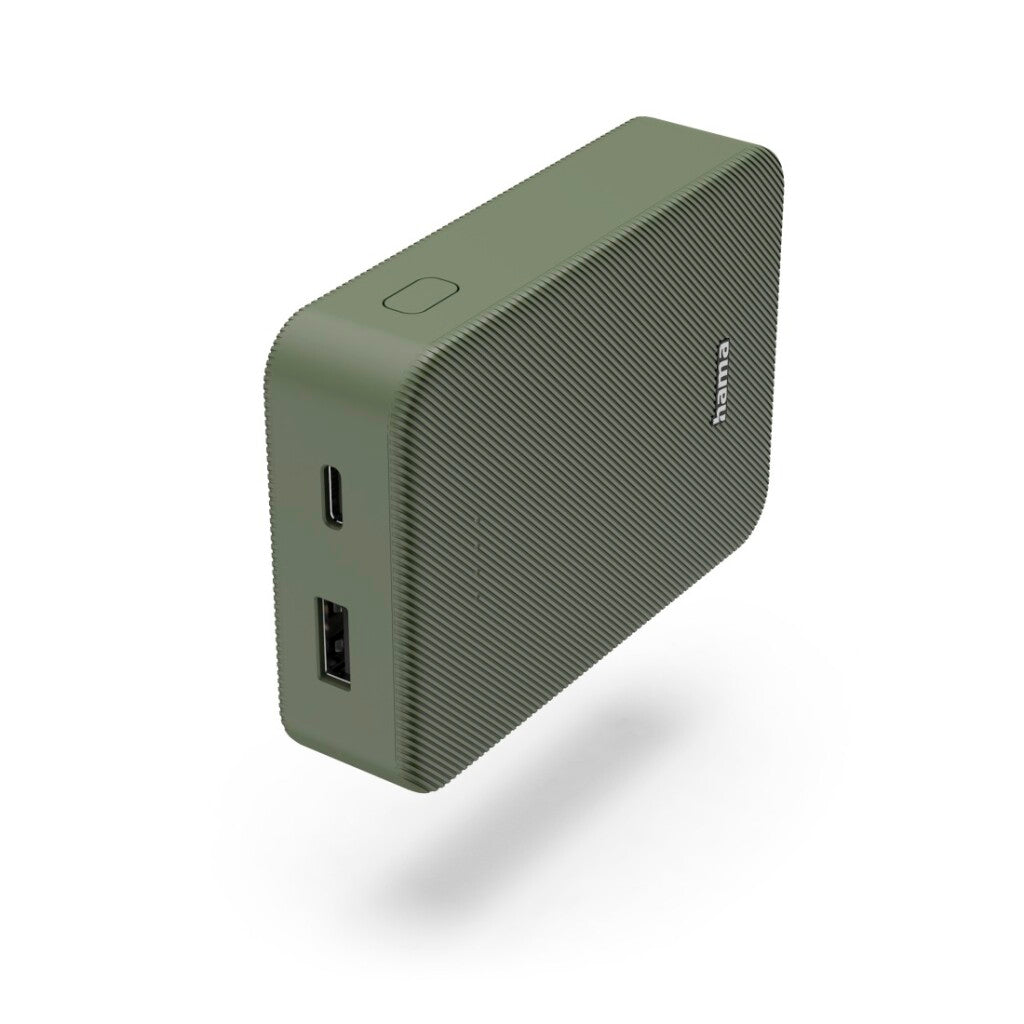Hama Power Pack Colour 10 10000Mah 2 Uitgangen: Usb-C Usb-A Groen
