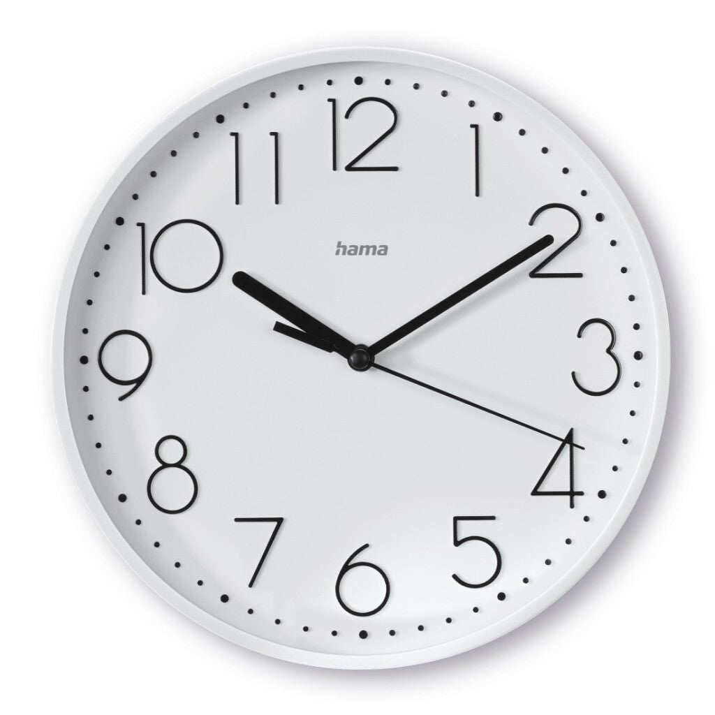 Hama Wandklok Salina Tikt Niet 22 Cm Wit