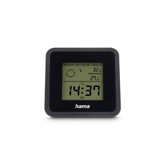 Hama Borneo Digitale Thermometer En Hygrometer Voor Binnen Zwart