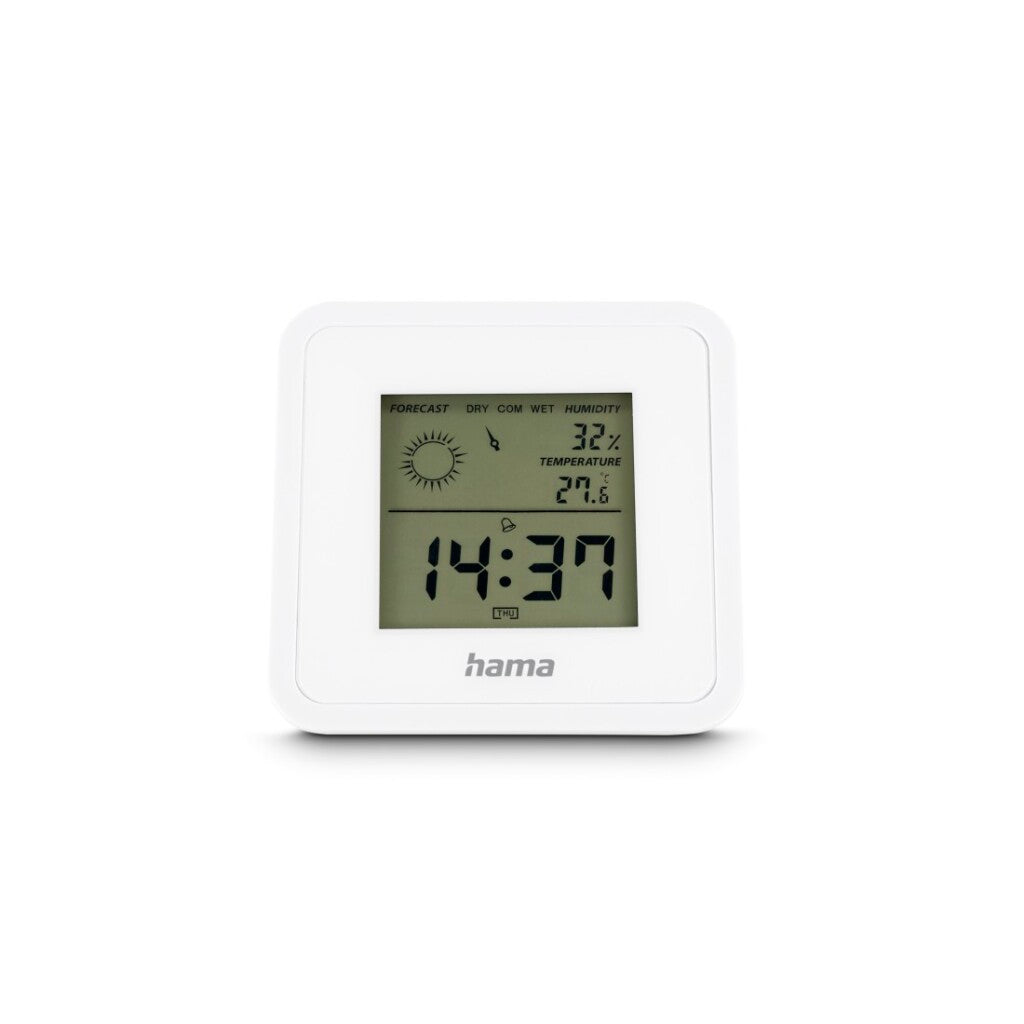 Hama Borneo Digitale Thermometer En Hygrometer Voor Binnen Wit