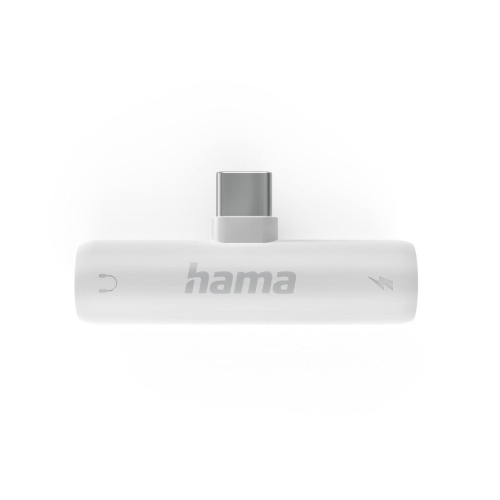 Hama Audio Adapter Usb C-3.5 Mm Jack Usb-C Pd Oplaadfunctie Wit