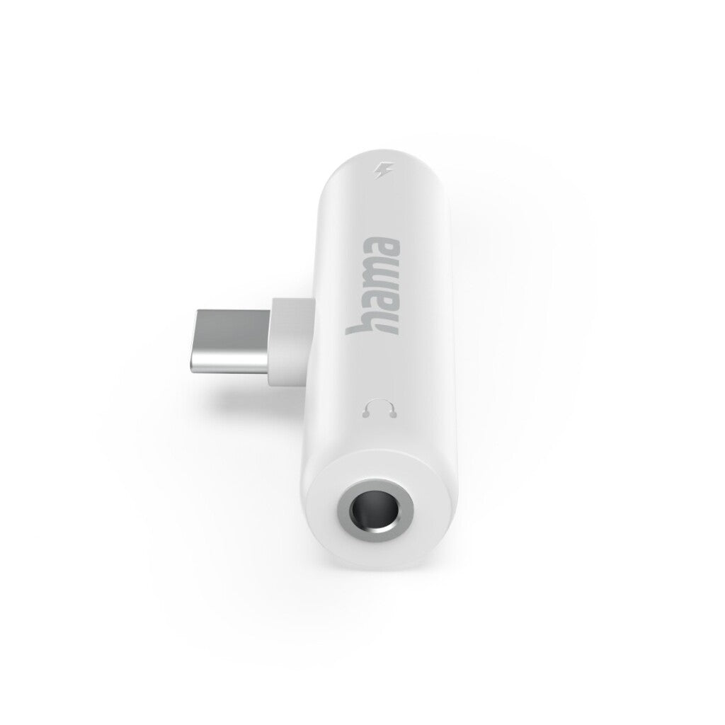 Hama Audio Adapter Usb C-3.5 Mm Jack Usb-C Pd Oplaadfunctie Wit