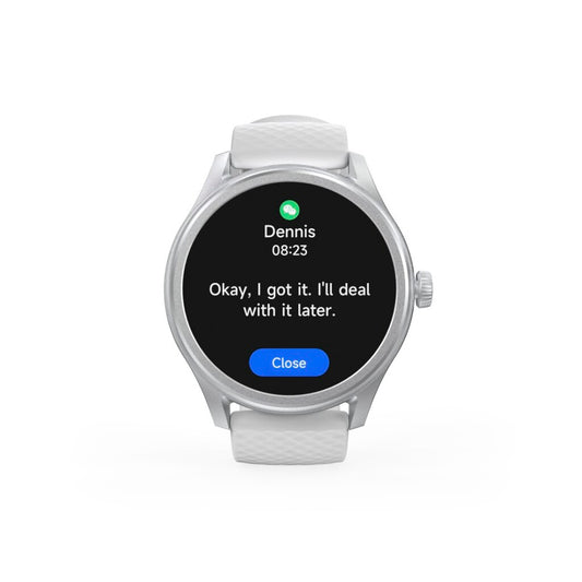 Hama Smartwatch 5010 Rond Slaapbewaking Waterdicht 1.38 Inch Zilver/Grijs
