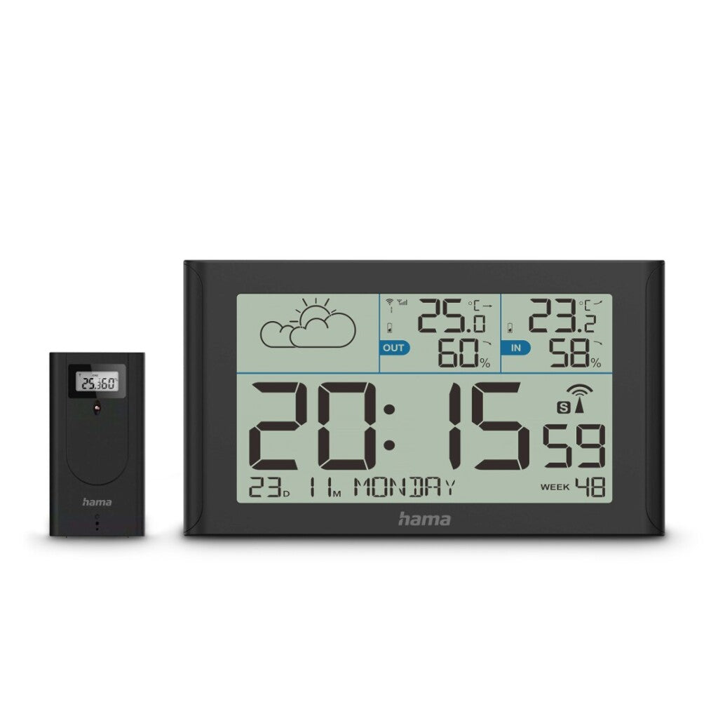 Hama Weerstation Sylt Met Wekker Zwart