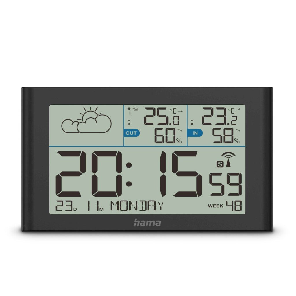 Hama Weerstation Sylt Met Wekker Zwart