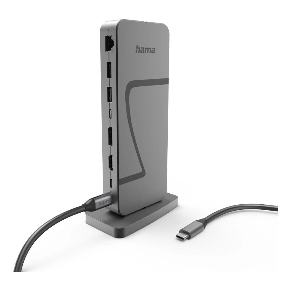 Hama Connect2Office Usb Hub Usb-C Pd 40 Gbit/S 10 Ports Aluminium/Antraciet