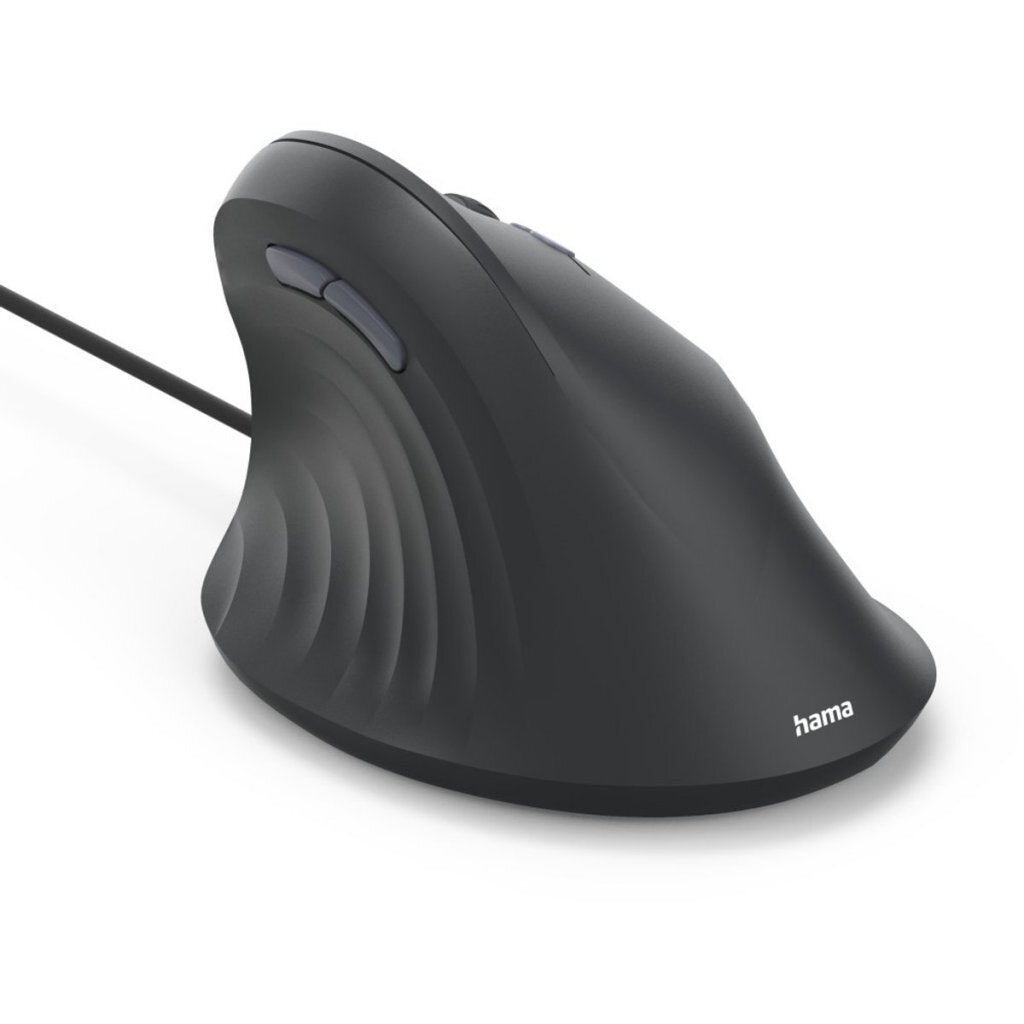 Hama Ecm-500R Ergonomische Verticale Muis Met 7 Knoppen Zwart