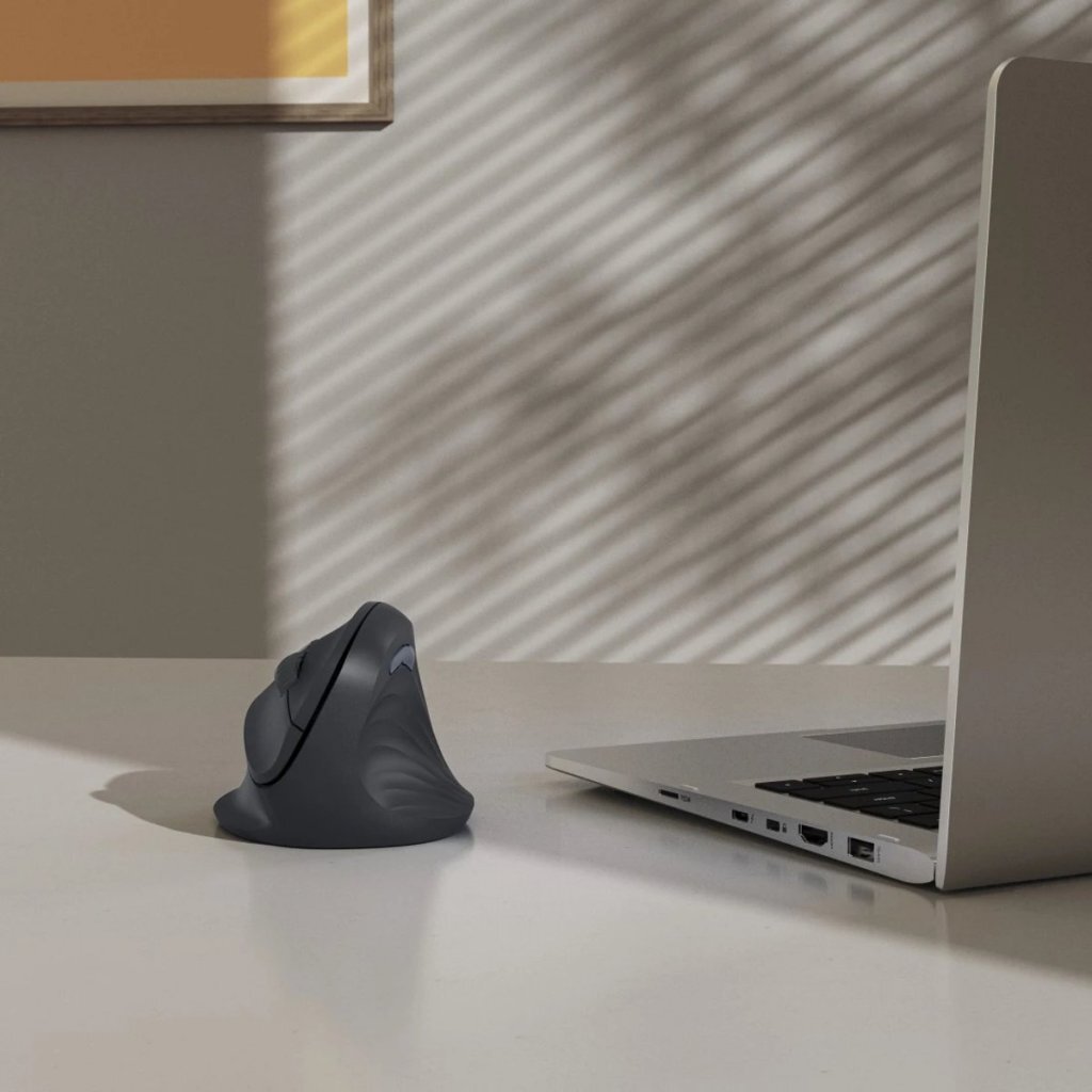 Hama Ewm-500R Draadloze Ergonomische Verticale Muis Met 7 Knoppen Zwart