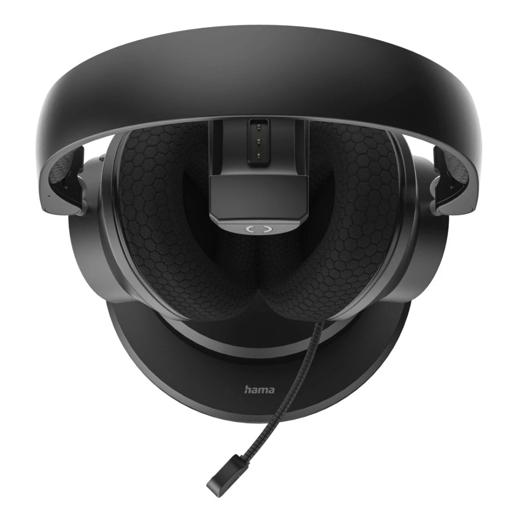 Hama Bt-900 Bluetooth Headset + Multipoint Oplaadstation Zwart