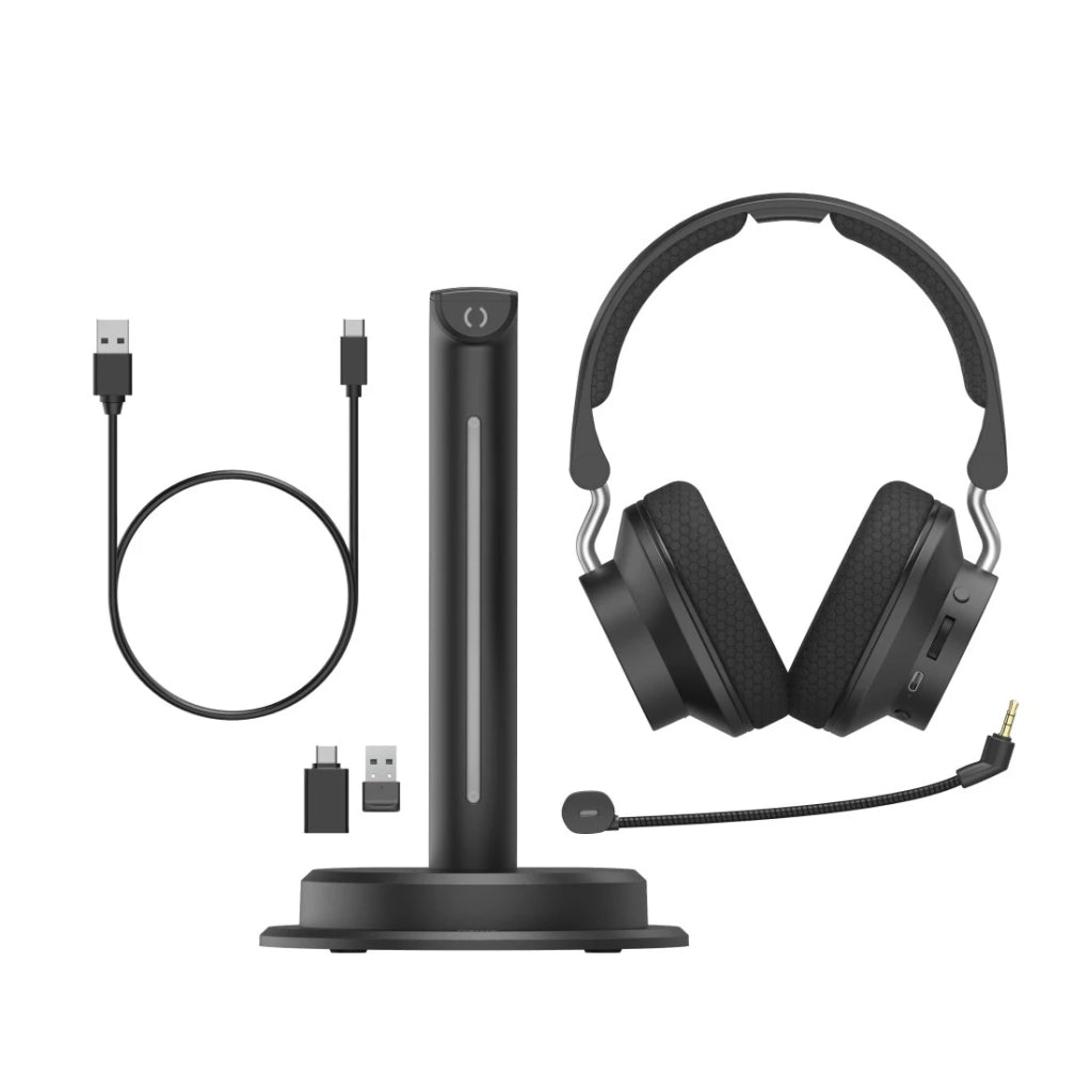 Hama Bt-900 Bluetooth Headset + Multipoint Oplaadstation Zwart