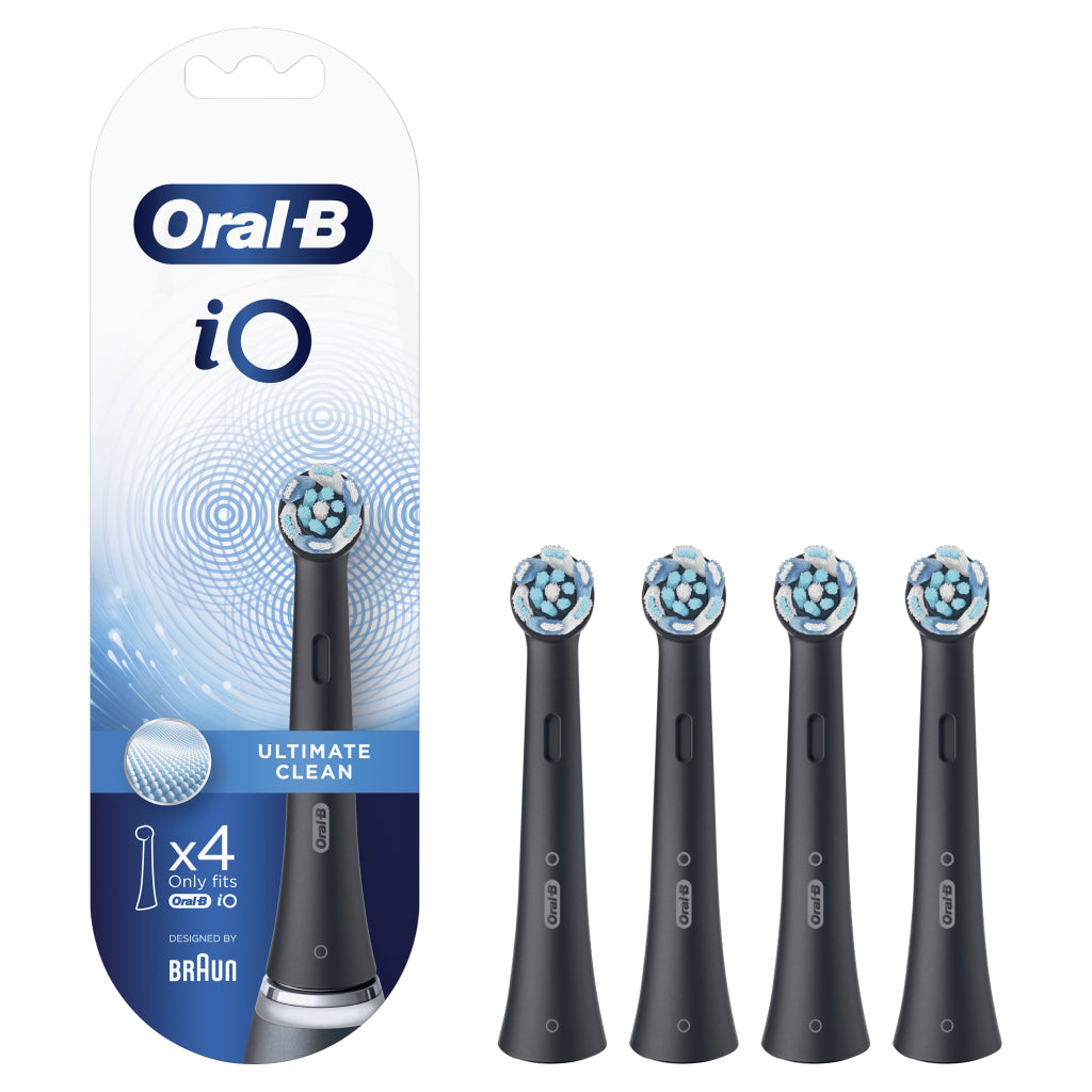 Oral-B Io Ultimate Clean Opzetborstels 4 Stuks Zwart