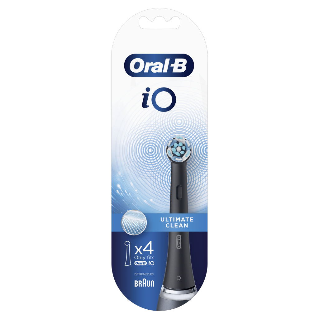 Oral-B Io Ultimate Clean Opzetborstels 4 Stuks Zwart
