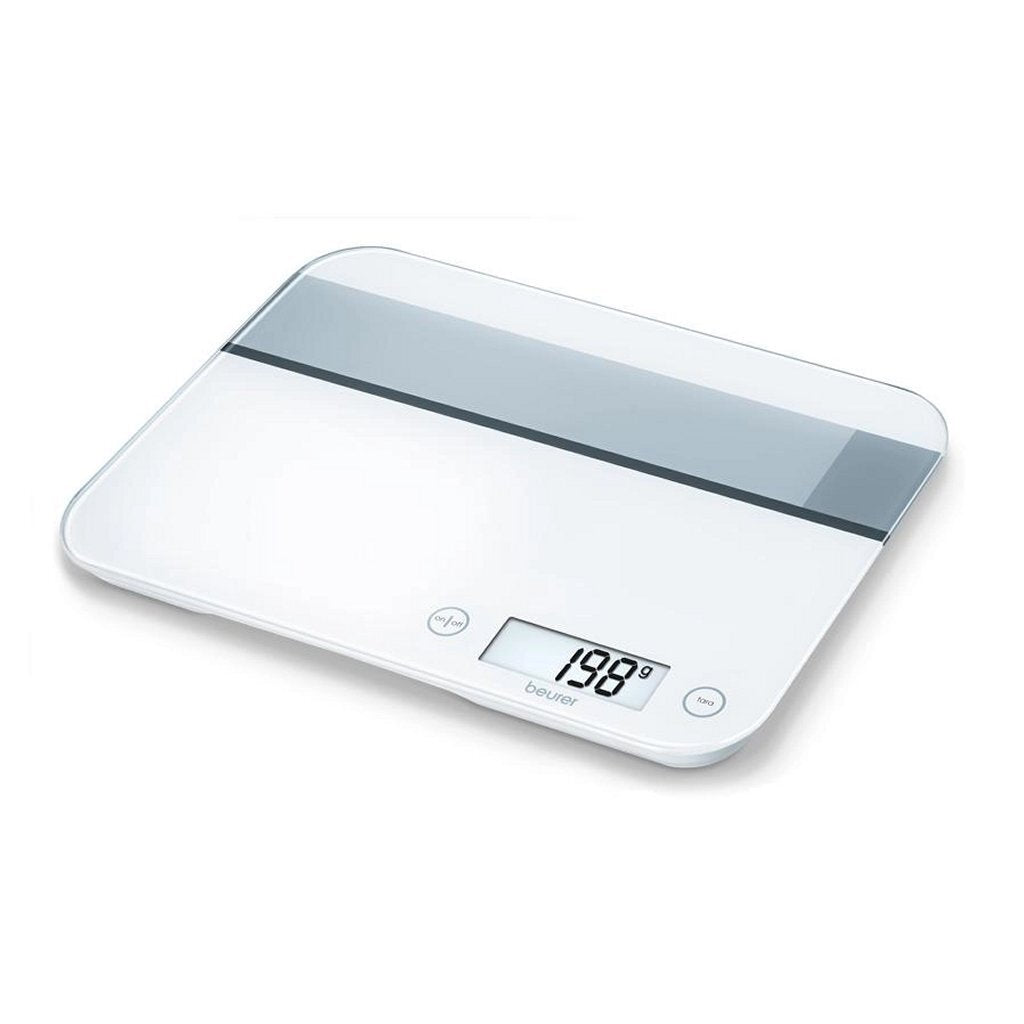 Beurer Ks48 Plain Digitale Keukenweegschaal Glas/Wit