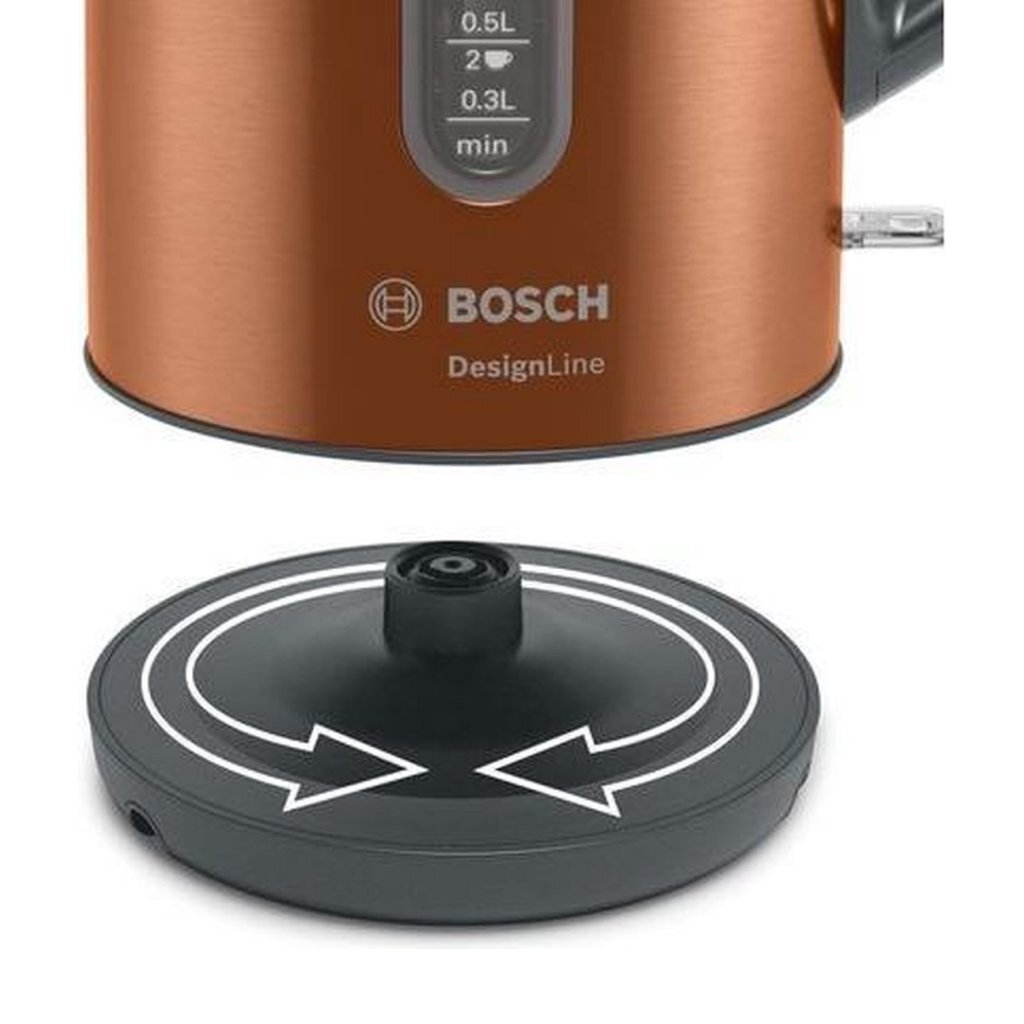 Bosch Twk4P439 Designline Waterkoker 1.7L 2400W Koper/Zwart