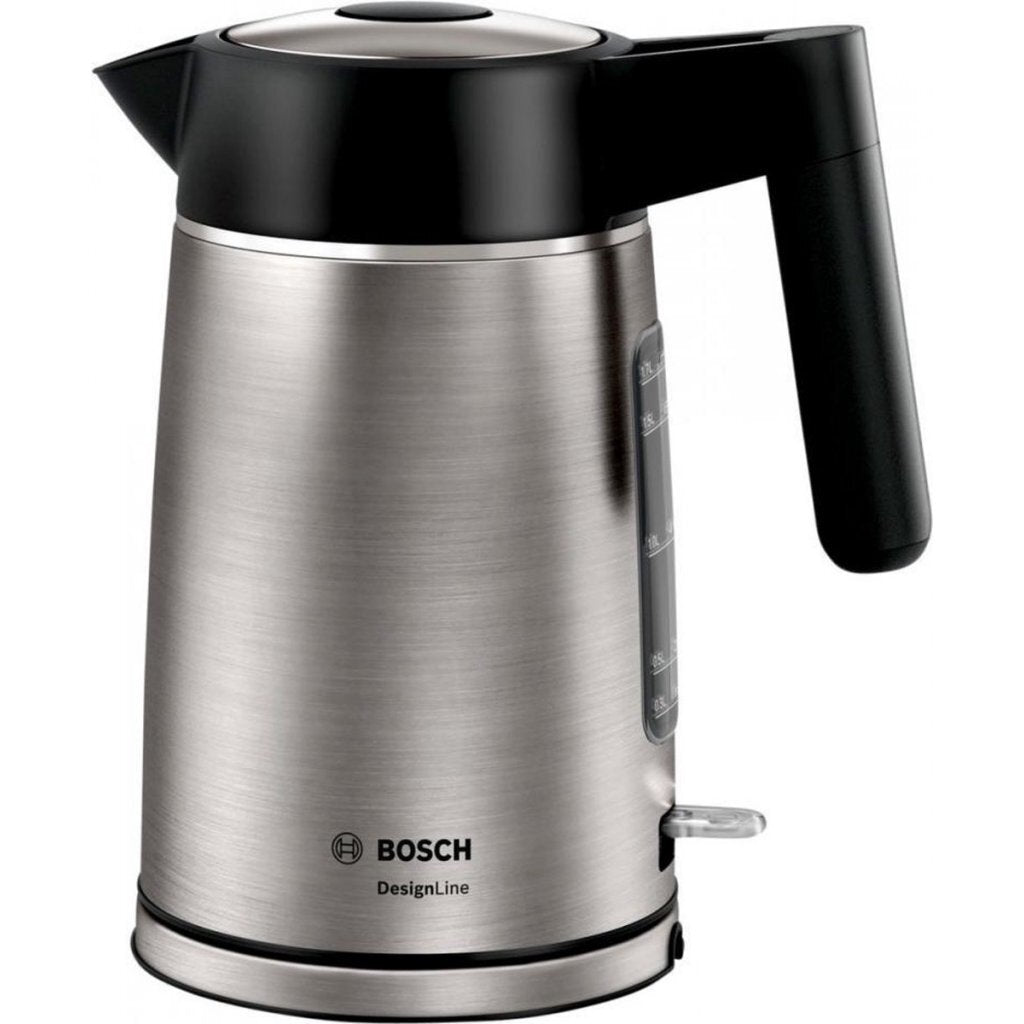 Bosch Twk5P480 Designline Waterkoker 1.7L 2400W Zwart/Rvs