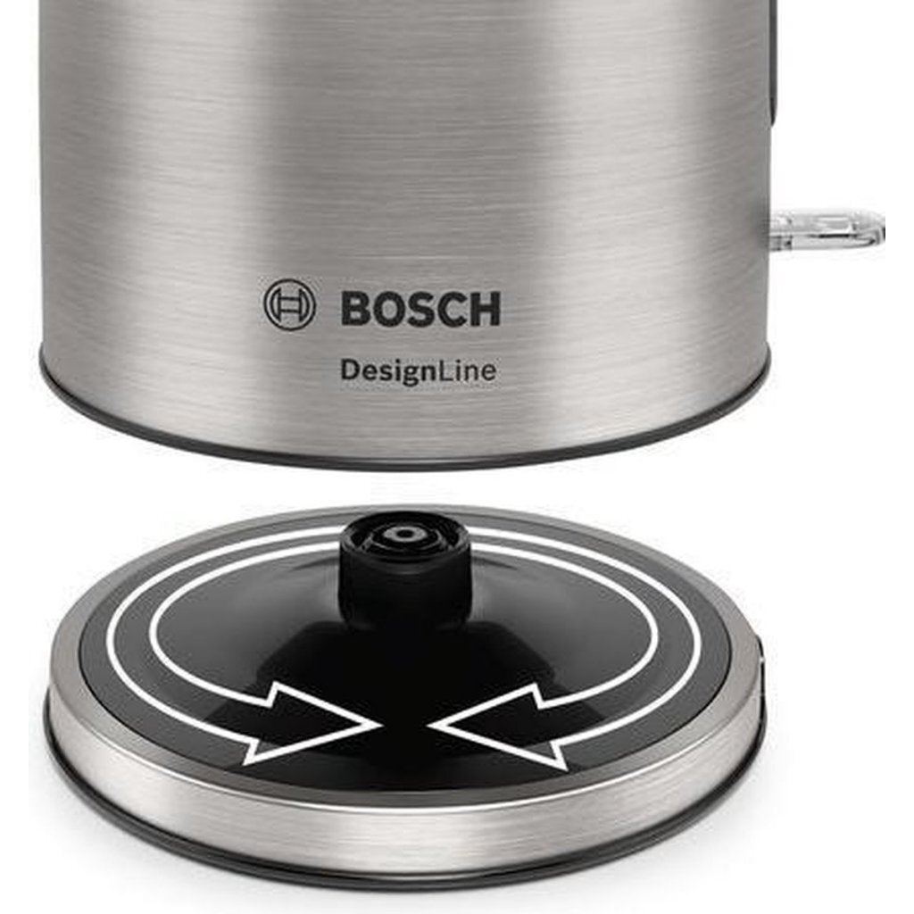 Bosch Twk5P480 Designline Waterkoker 1.7L 2400W Zwart/Rvs