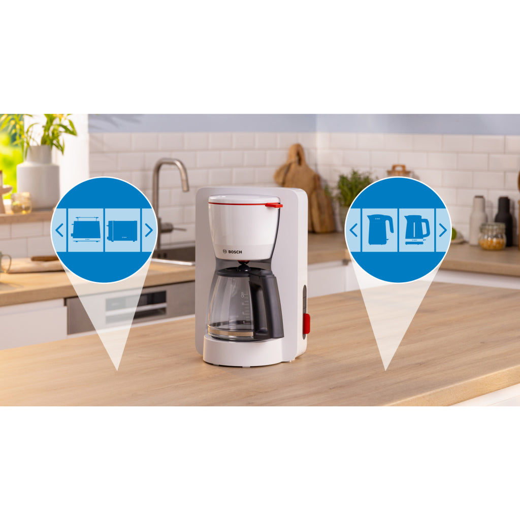 Bosch Tka3M131 Mymoment Koffiemachine Wit/Rood