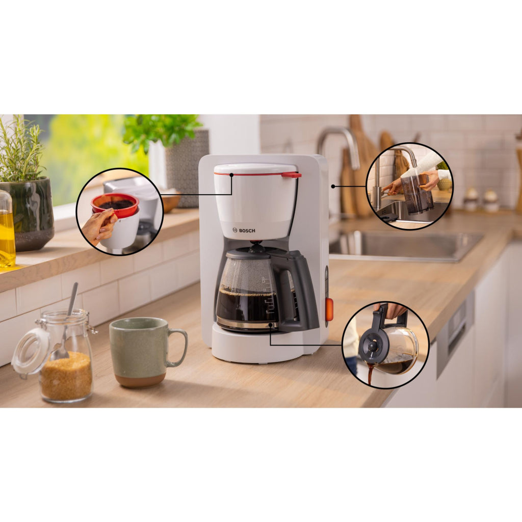 Bosch Tka3M131 Mymoment Koffiemachine Wit/Rood