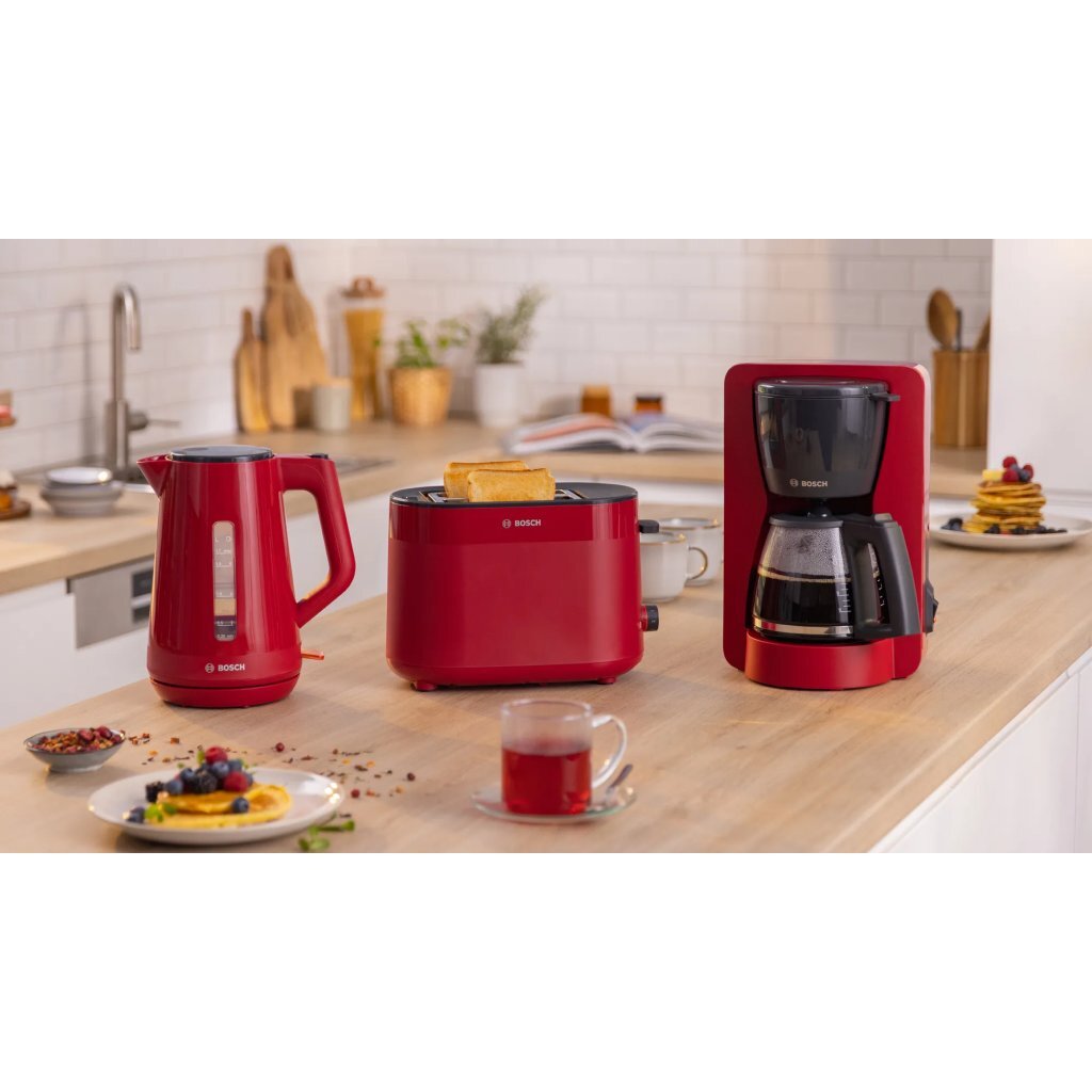 Bosch Twk1M124 Mymoment Waterkoker 1.7L 2400W Rood