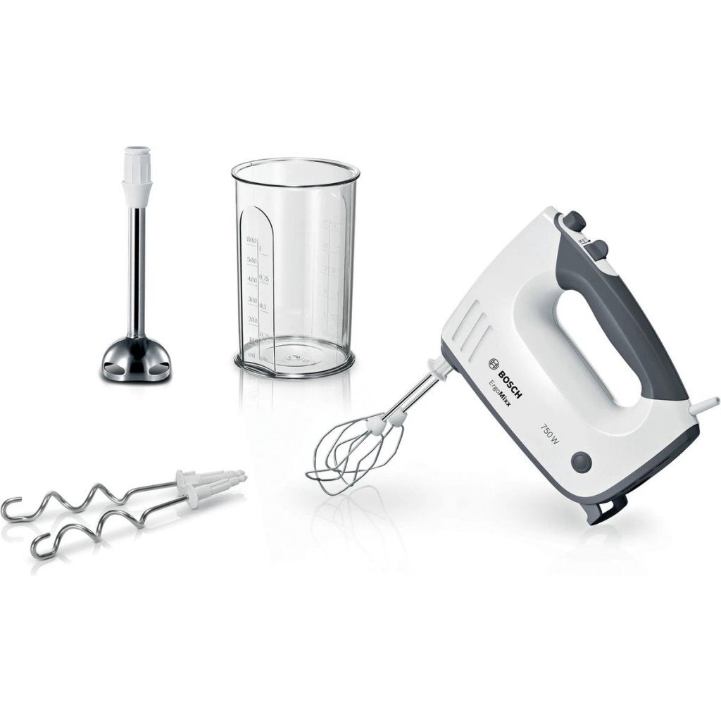 Bosch Mfq37470 Ergomixx Handmixer Wit/Grijs