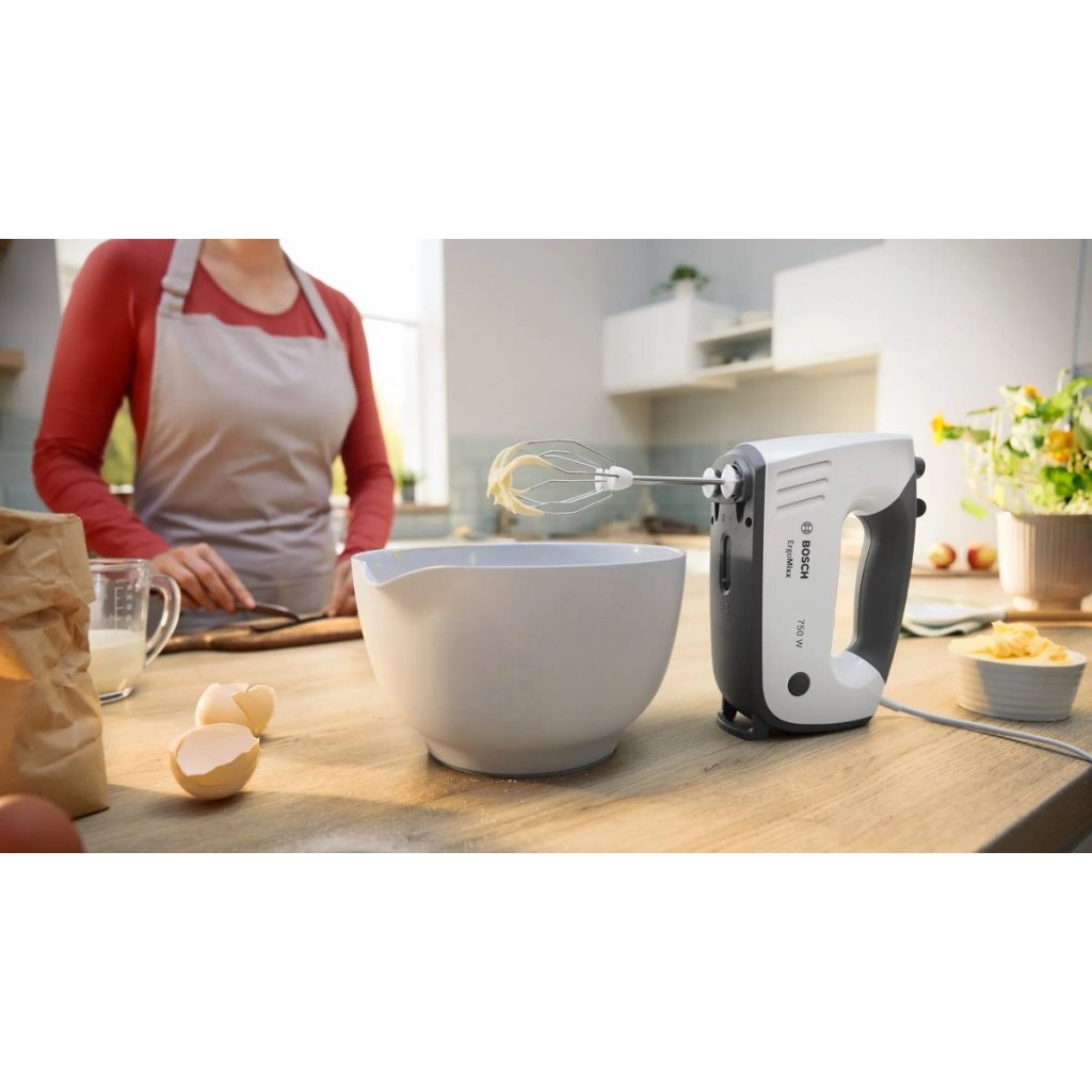 Bosch Mfq37470 Ergomixx Handmixer Wit/Grijs