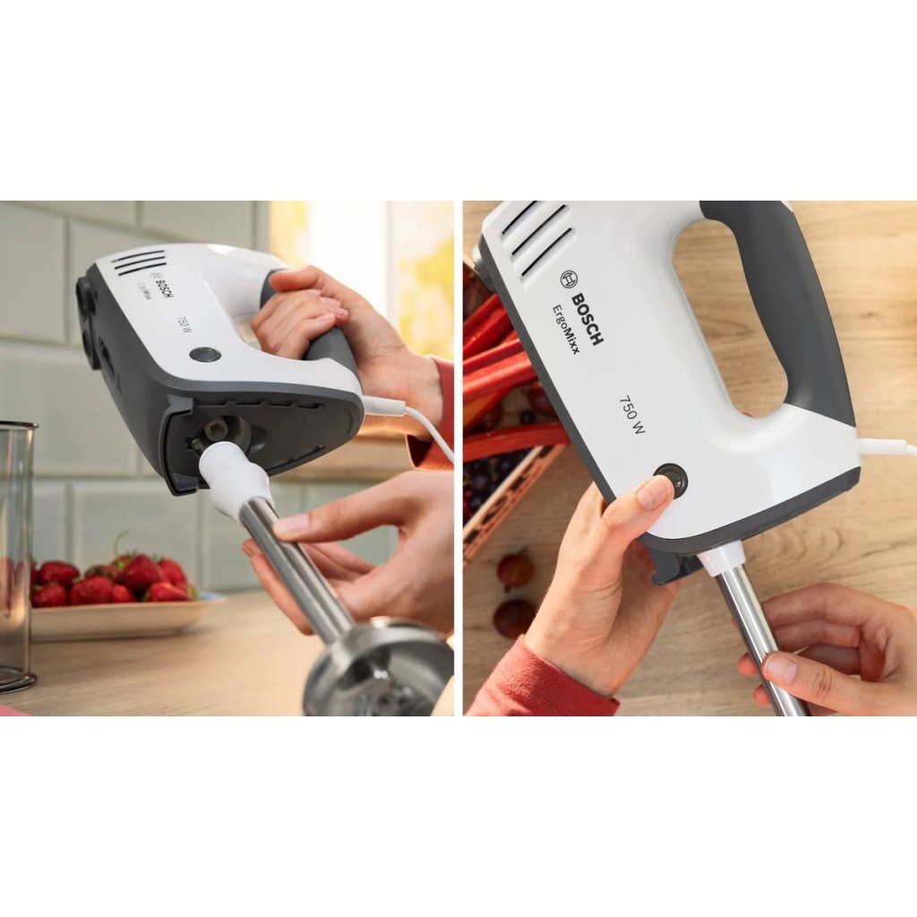 Bosch Mfq37470 Ergomixx Handmixer Wit/Grijs