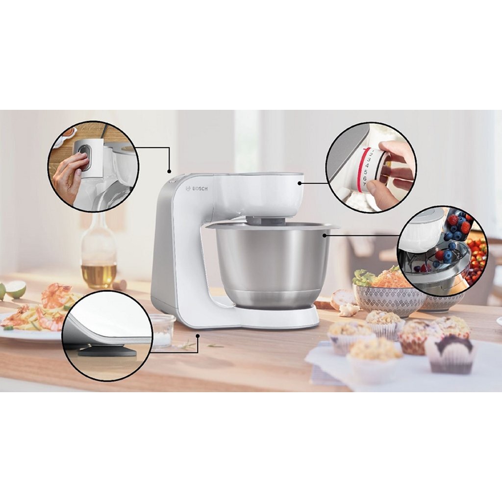 Bosch Mum58210 Keukenmachine Zilver/Wit