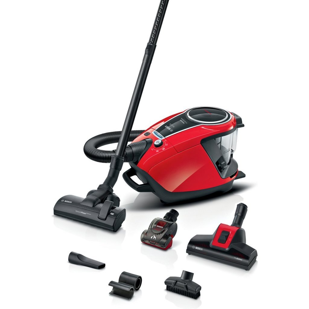 Bosch Bgs7Pet1 Proanimal Stofzuiger Zonder Zak 800W Rood/Zwart