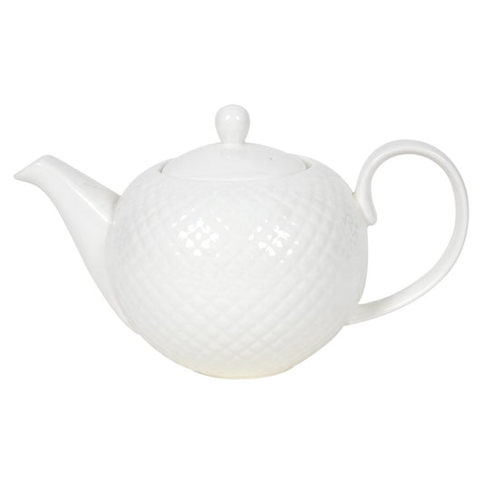 Overige Merken Porseleinen Theepot Diamond 900 Ml Wit
