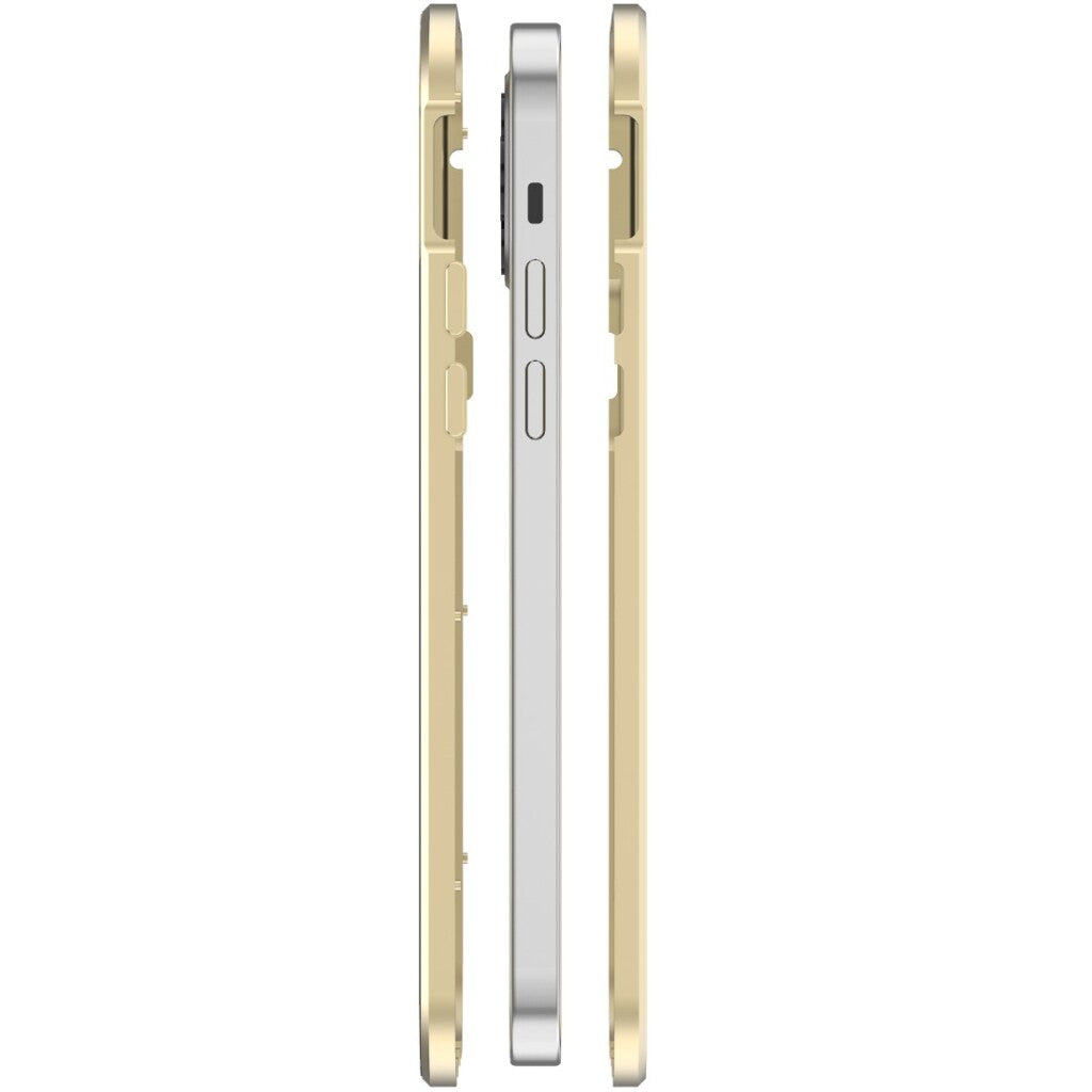 White Diamonds 360 Glas Cover Voor Apple Iphone 14 Goud