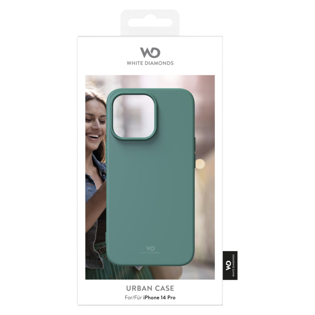 White Diamonds Urban Case Cover Voor Apple Iphone 14 Pro Petrol