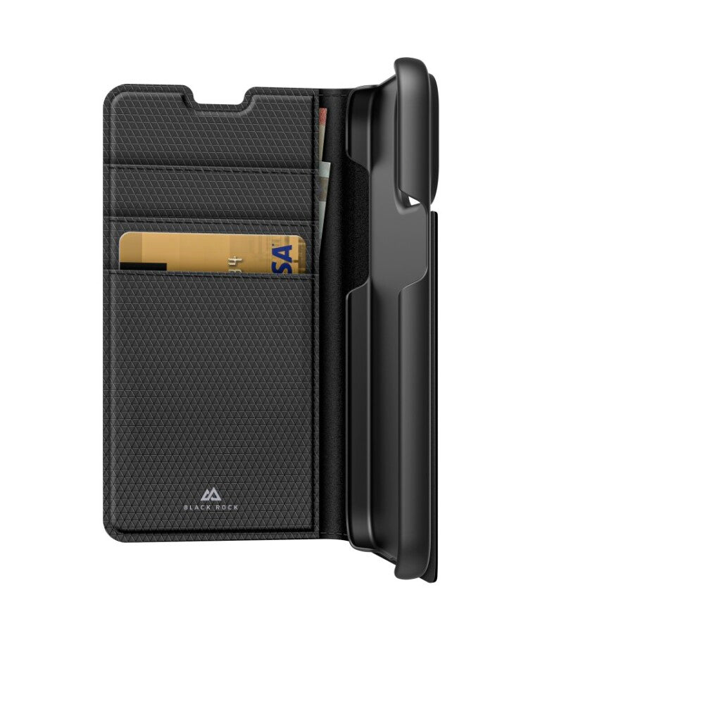Black Rock Classic Booklet Voor Apple Iphone 15 Pro Max Zwart