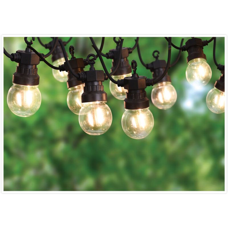 Lichtsnoer Met 10 Led Filament Lampen - Voor Buiten
