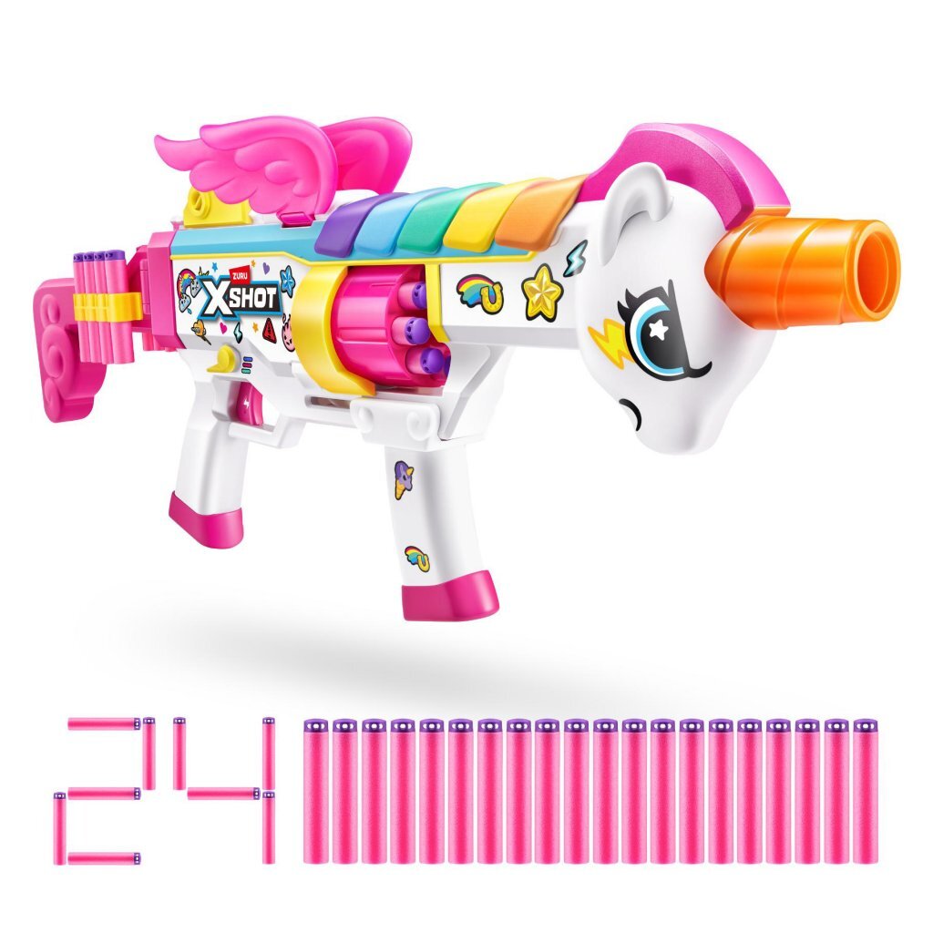 Zuru X-Shot Blastercorn Rizz Master + 24 Darts + Licht