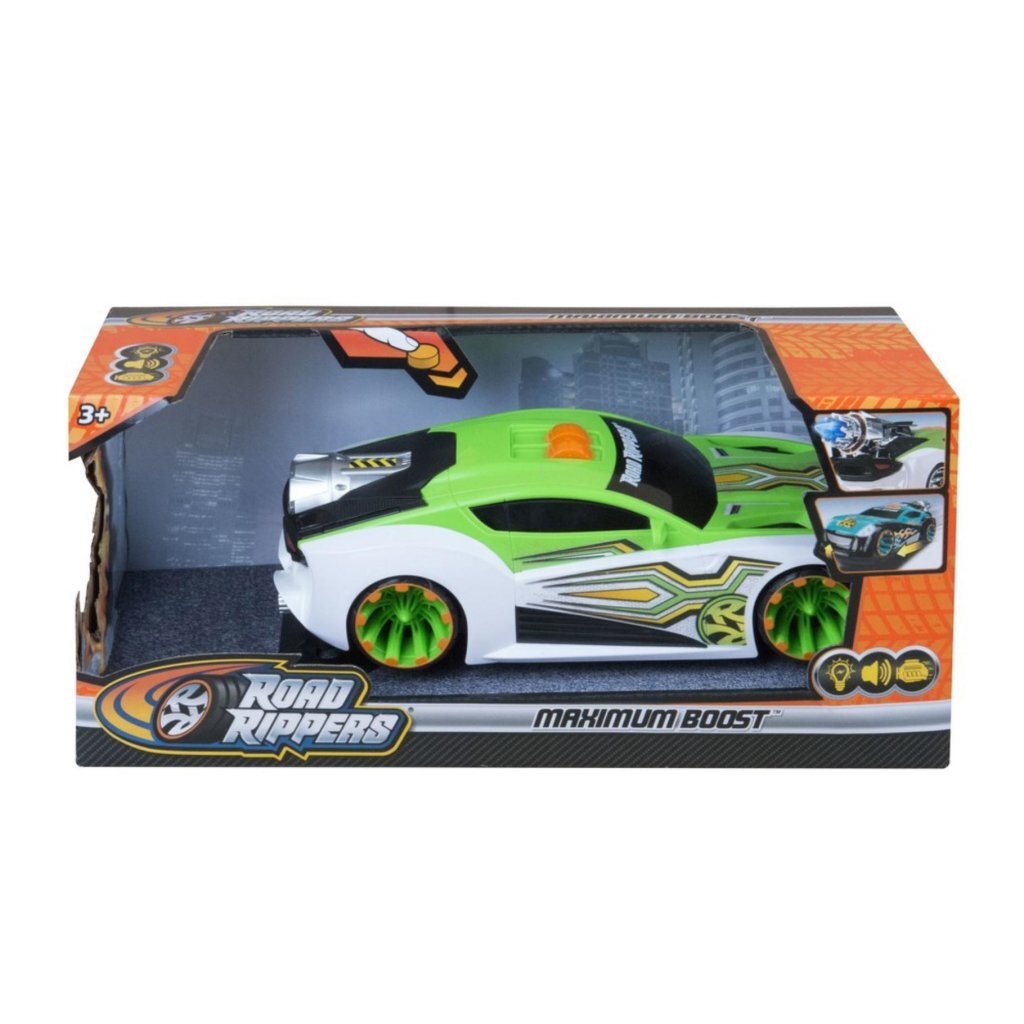 Road Rippers Maximum Boost Auto + Licht En Geluid Groen/Wit