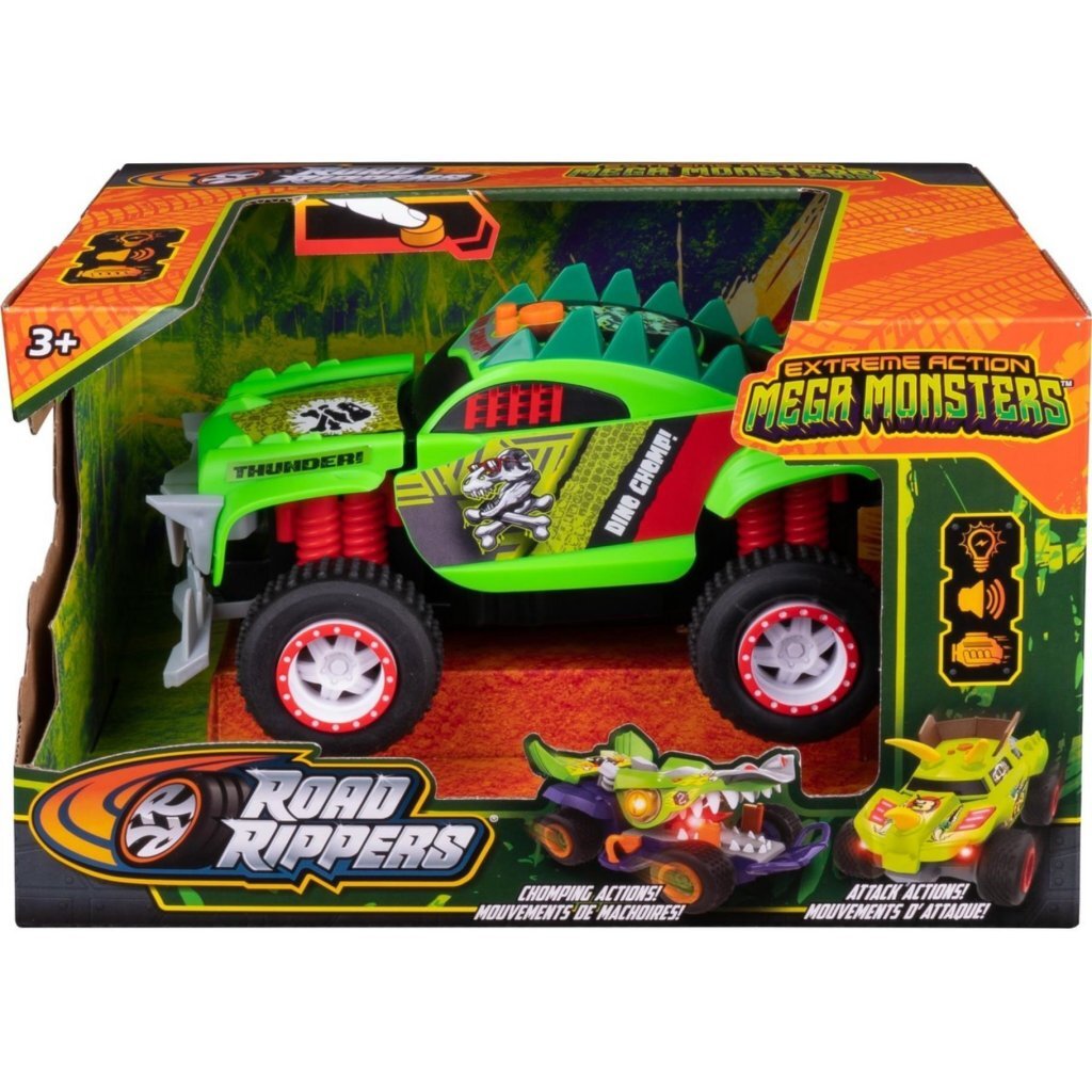 Road Rippers Extreme Action Mega Monsters Dino Truck + Licht En Geluid