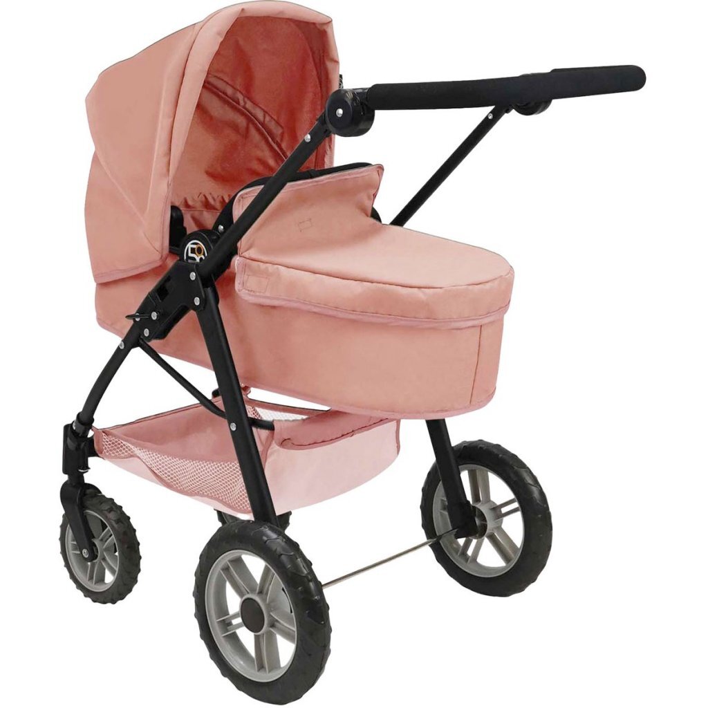 Overige Merken Poppenwagen 73X40X62.5 Cm Roze/Zwart