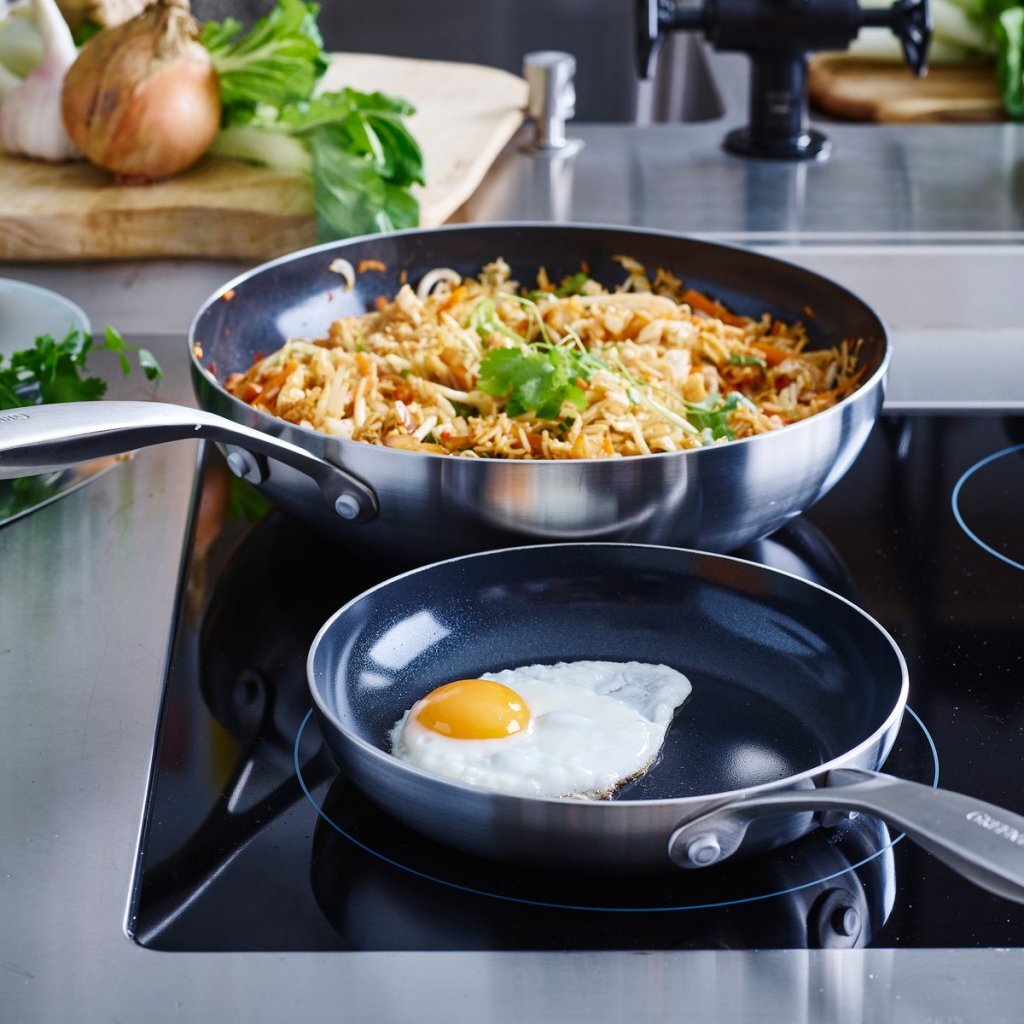 Greenpan Geneva Koekenpan 20 Cm Rvs