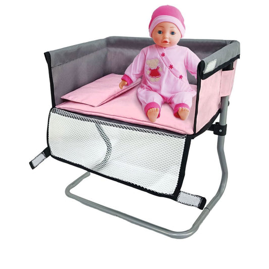 Overige Merken Poppen Verzorgingstafel 39X25X39 Cm Grijs/Roze