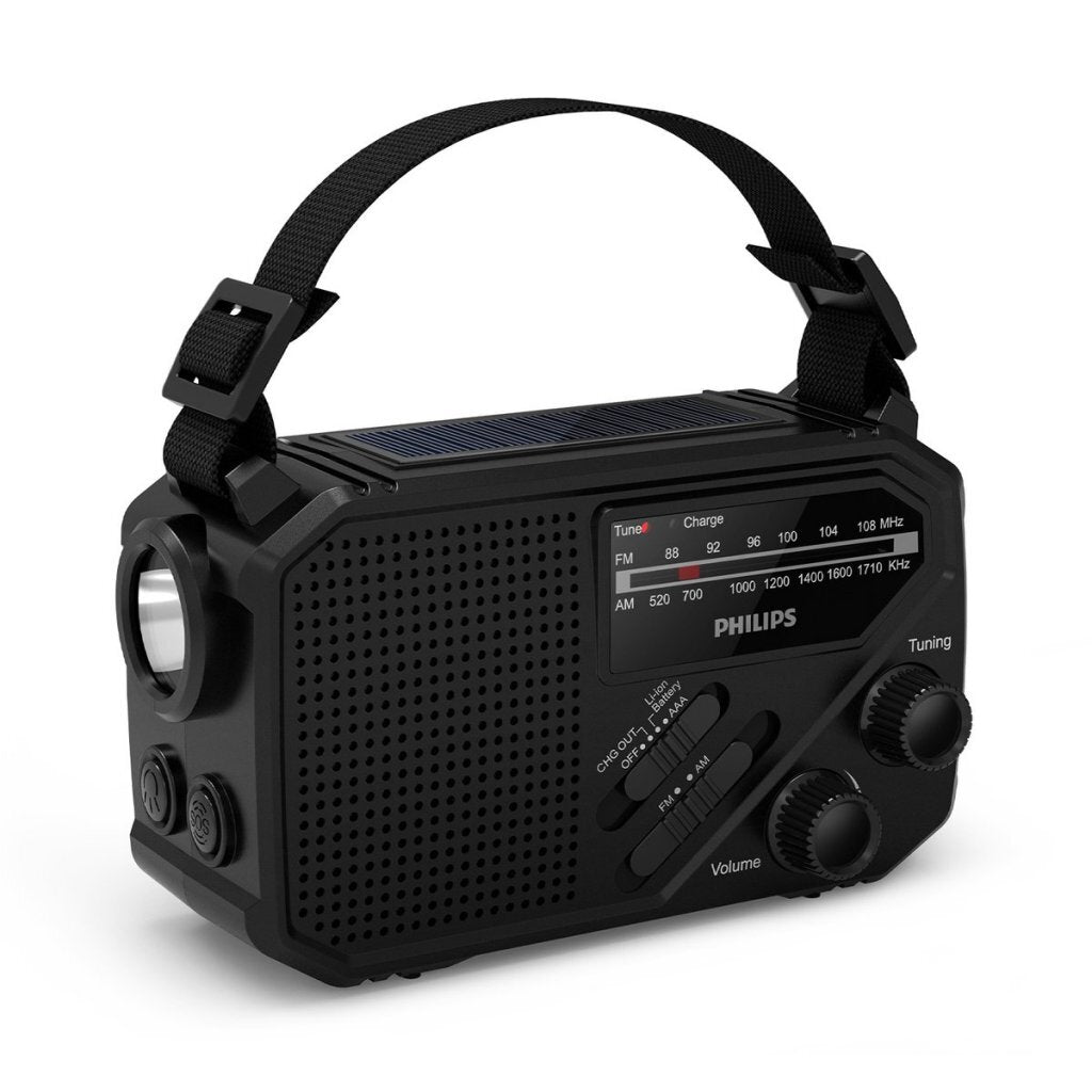 Philips Tar1609/00 Noodradio Zwart