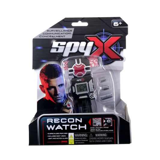Spyx Spionnenhorloge + Licht En Geluid Zwart