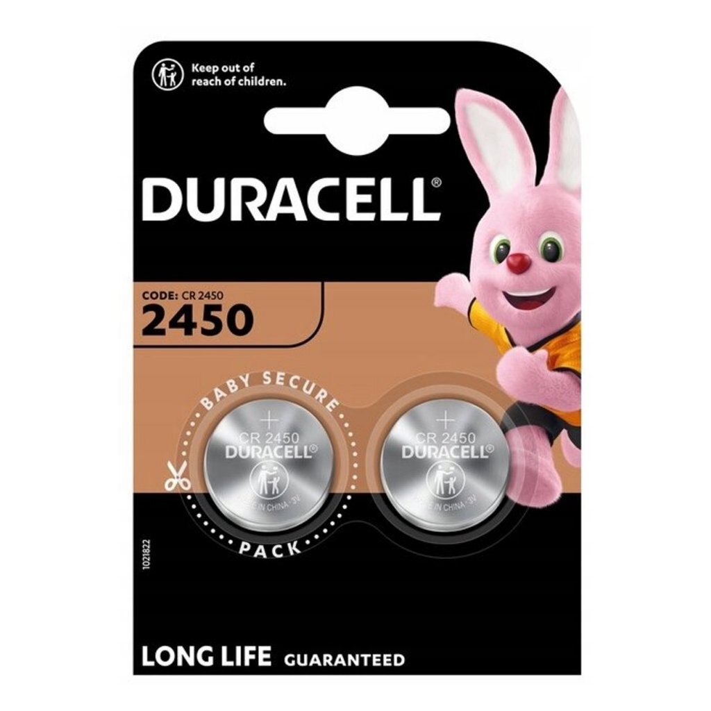 Duracell Cr2450 Lithium Knoopcelbatterijen 2 Stuks