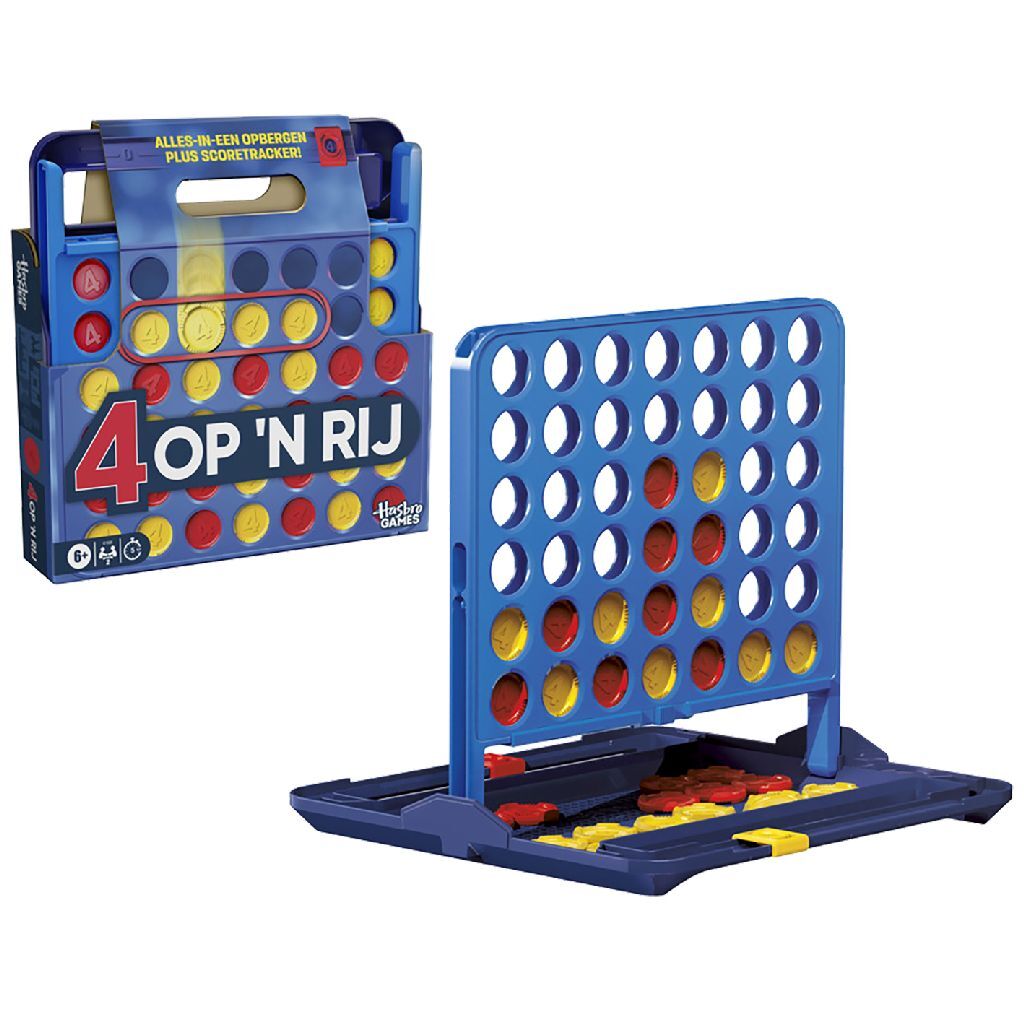 Hasbro Gaming 4 Op 'N Rij