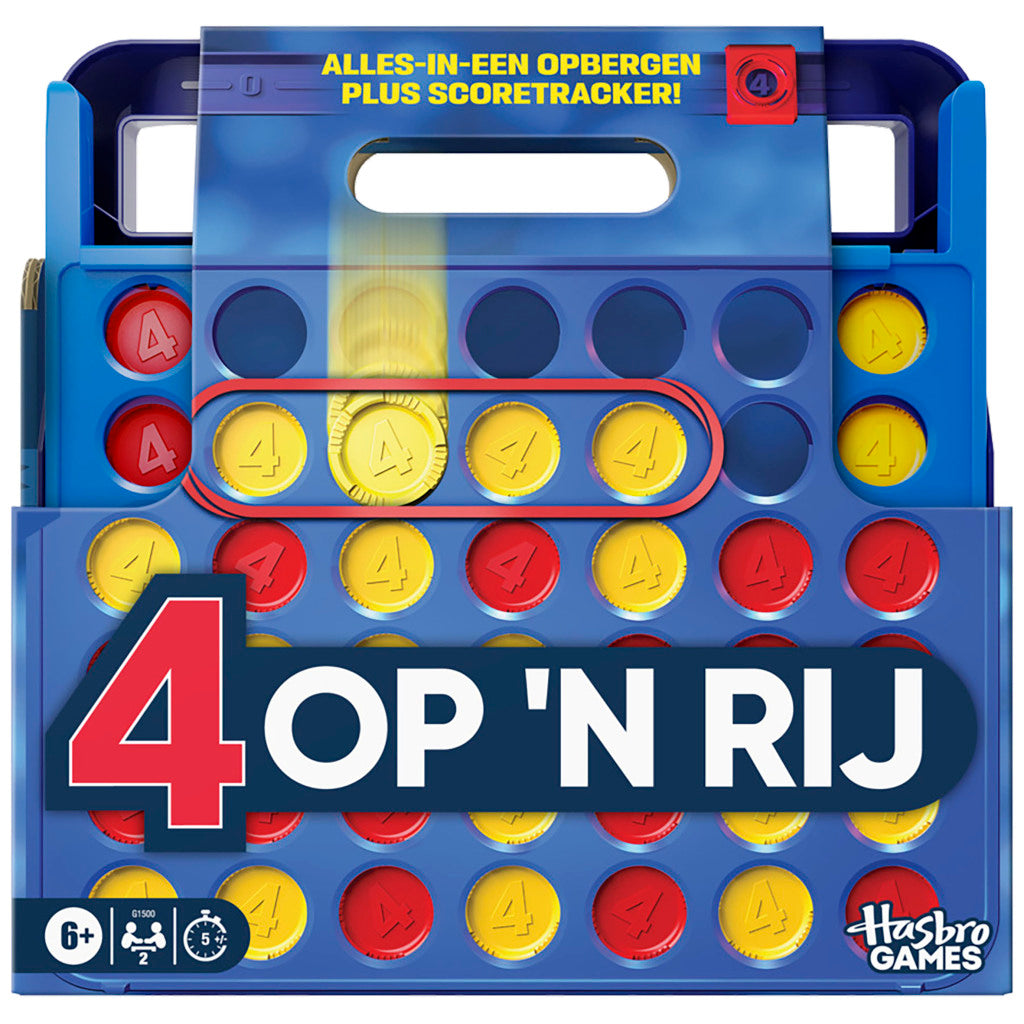 Hasbro Gaming 4 Op 'N Rij