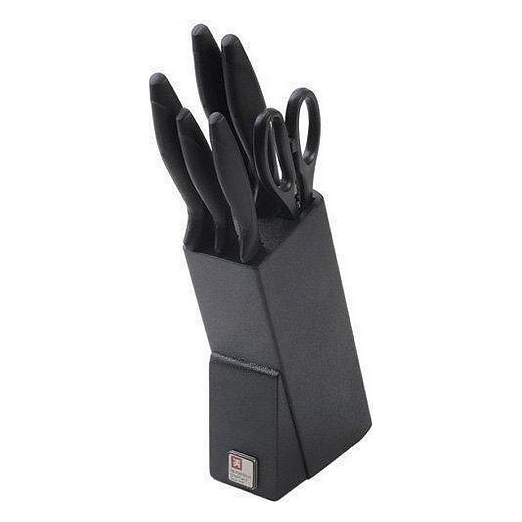 Richardson Sheffield Laser Cuisine Houten Messenblok 6-Delig Zwart