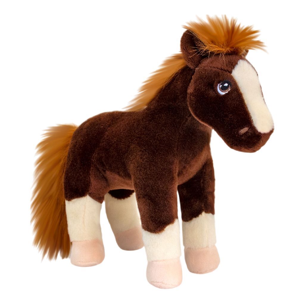 Keeleco Knuffel Paard 26 Cm Bruin