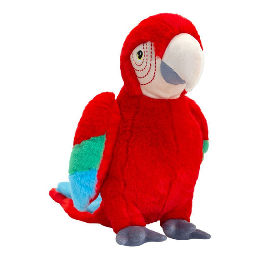 Keeleco Knuffel Rode Ara 30 Cm