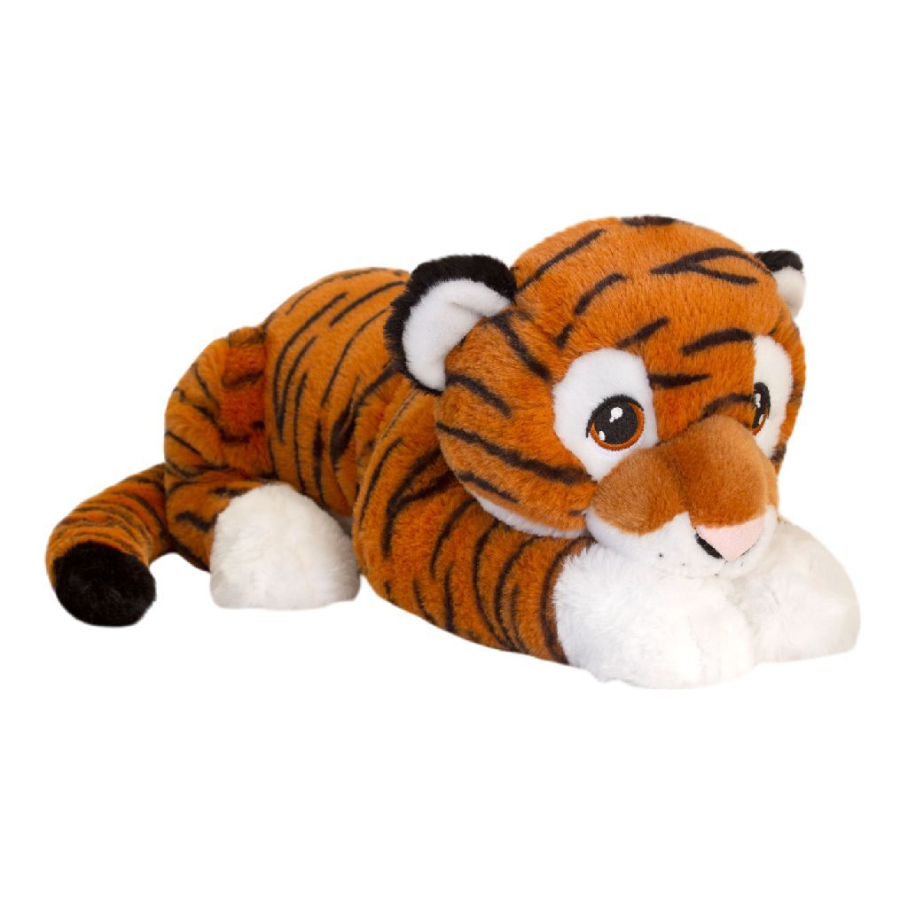 Keeleco Knuffel Tijger Liggend 45 Cm