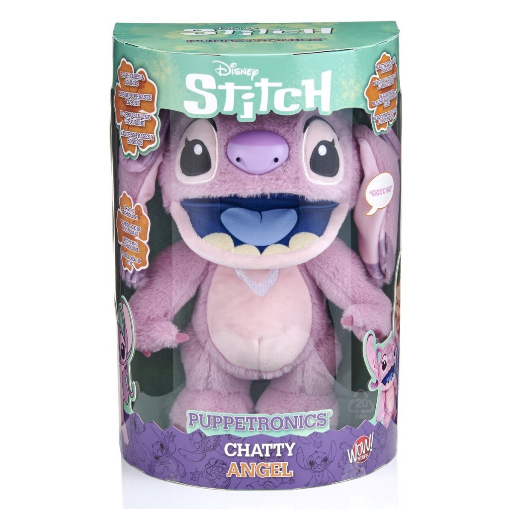 Disney Stitch Chatty Angel Interactive Knuffel 30 Cm