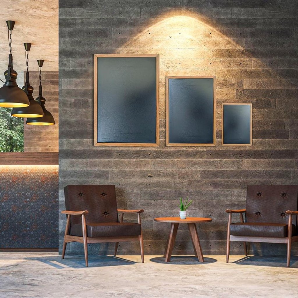 Seco Se-Chalka2 A2 Krijtbord Met Lijst Hout/Zwart